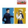 Hunter x Hunter [Especially Illustrated] Leo Rio & Kurapika Back View of Fight Ver. Clear File (Set of 2) (Anime Toy)