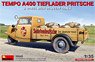 TEMPO A400 TIEFLADER PRITSCHE 3-WHEEL BEER DELIVERY TRUCK (Plastic model)