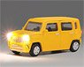 Just Plug Vhicles K-Car Yellow (Warm White Head Lights) (Model Train)