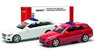 (HO) Mini Kit Mercedes-Benz C Class Station Wagon w/Beacon Light (2 Cars Set) (Model Train)