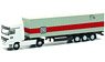 (N) Mercedes-Benz Actros Container Semi Trailer `DB Deutsche Bahn` [MB Actros Conteiner-SZ] (Model Train)