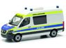 (HO) Mercedes-Benz Sprinter 18 Highroof Harf Bus Police North Rhine-Westphalia / accident recordings (Model Train)