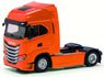 (HO) Iveco S-Way Rigid Tractor 2-axle Deep Orange (Model Train)