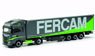 (HO) Iveco S-Way LNG Curtain Canvas Semi Trailer `Fercam` (Model Train)