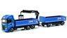 (HO) Iveco S-Way LNG planked bed w/Mobile Crane `Reinert Logistic` (Model Train)
