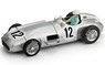 Mercedes W196 55 British GP 1st #12 Stirling Moss with Driver Figure (Diecast Car)