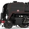 SNCF, 141R 568 with mixed spoke and boxpok wheels and rivetted coal tender, black/red, ep. III (Model Train)