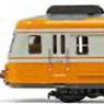 SNCF, RGP2 diesel railcar, re-built version, orange/beton livery, ep. IV (2-Car Set) (Model Train)