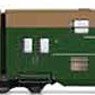 DR, 4-unit double-decker coach DBv with drivers cabin, straight front, leaf green/brown livery `DR`, ep. IV (4-Car Set) (Model Train)