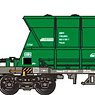 RENFE Mercancias, 2-unit pack 4-axle hopper wagons Faoos, green, ep.V-VI (2-Car Set) (Model Train)