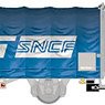 SNCF, 2-unit pack 2-axle tarpaulin Kils wagons, blue, `FRET`, ep. IV-V (2-Car Set) (Model Train)