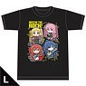 Animation [Bocchi the Rock!] T-Shirt D [Band T-Shirt Ver.] L Size (Anime Toy)