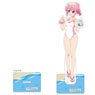 The Demon Girl Next Door 2-Chome [Especially Illustrated] Extra Large Acrylic Stand (Momo Chiyoda / Sea) (Anime Toy)