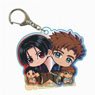 Gyugyutto Acrylic Key Ring Bucchigiri?! Arajin & Matakara (Anime Toy)