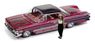 1960 Chevy Impala Lowrider Red with Lowrider w/Enthusiast Figure (Diecast Car)