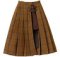 PNM Side Belt Slit Pleated Skirt II (Brown x Red x BlueCheck) (Fashion Doll)