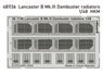 Lancaster B.Mk.III Dambuster Radiators (for HKM) (Plastic model)