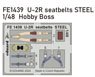 U-2R Seatbelts STEEL (for Hobby Boss) (Plastic model)