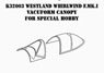 Westland Whirlwind F.Mk.I Vacuform Canopy for Special Hobby (Plastic model)