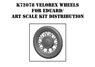 Velorex Wheels For Eduard/Art Scale Kit Distribution (Plastic model)