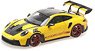 Porsche 911 (992) GT3RS 2024 Yellow / Red Wheel Weissach Package (Diecast Car)