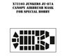 Junkers Ju-87A Canopy Airbrush Mask For Special Hobby (Plastic model)