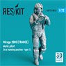 MIRAGE 2000 (FRANCE) MALE PILOT (IN A STANDING POSITION - TYPE 1) (3D PRINTED) (Plastic model)