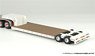 16 Wheels Low Bed Trailer White (Diecast Car)