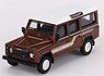 Land Rover Defender 110 1985 County Station Wagon Russet Brown (LHD) [Clamshell Package] (Diecast Car)