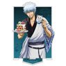 Gin Tama. Gintoki Sakata Acrylic Stand (Large) Sakura Pancake & Latte Art Ver. (Anime Toy)