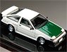 トヨタ スプリンタートレノ (AE86) DRIFT KING ホワイト (ミニカー)