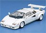 Countach LP5000 S white with tail wing (ミニカー)