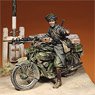 WWII イタリア モトグッツィ アルチェ500 オートバイ兵付 (プラモデル)