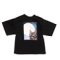 PNS Big Silhouette T-Shirt - Photo art - (Black x Black Cat) (Fashion Doll)