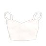 AZO2 The Luxual Belly Button Half Camisole (White) (Fashion Doll)