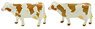 Diorama Collection Craft Cattle (Cow) (Brown) (2) (Model Train)