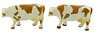 Diorama Collection Craft 075 Cattle (Cow) (Brown) (3) (Model Train)