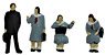 Diorama Collection Craft Student (Winter Clothes) (2) (Model Train)