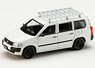 Toyota Probox Custom Version White w/Roofcarrier (Diecast Car)