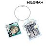 Milgram Amane [Purge March] Jacket Illust Ver. Twin Wire Big Acrylic Key Ring (Anime Toy)