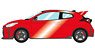 TOM`S GR Yaris 2021 Emotional Red 2 (Diecast Car)