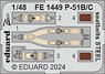 P-51B/C seatbelts STEEL (fotolept) (for Eduard) (Plastic model)