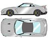 NISSAN GT-R Track edition engineered by NISMO T-spec 2024 アルティメイトメタルシルバー (ミニカー)