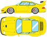 Porsche 911 (993) GT2 EVO 1998 Speed Yellow (Diecast Car)