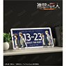 Attack on Titan [Especially Illustrated] Assembly Walking & Watercolor Style Ver. Number Plate Style Aluminum Plate (Anime Toy)