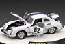 Porsche 356 White (Full Opening and Closing) w/Rotating display (Diecast Car)