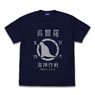 Godzilla Minus One Godzilla (2023) Figure T-Shirt Navy S (Anime Toy)