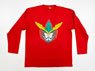 Brave Bang Bravern! Bang Brave Face Logo Long T-Shirt Red (XL) (Anime Toy)