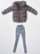 CS013C Down Jacket + Leggings Set for 1/12 Action Figure (Black) (Fashion Doll)