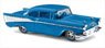 (HO) Chevrolet Bel Air Blue [Amerikanische Limousine Blau, Baujahr 1957] (Model Train)